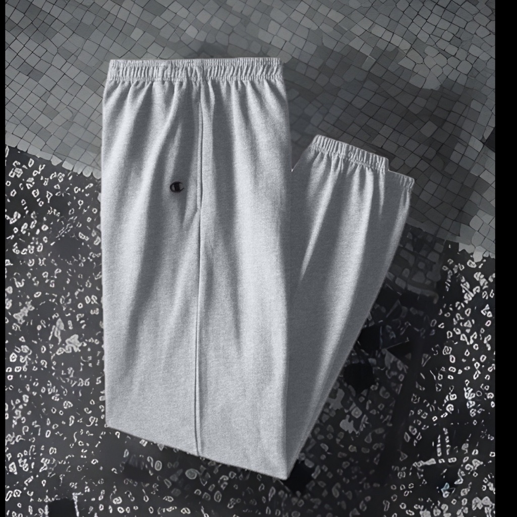 Champion Tall Fleece Super Absorbent & Quick Dry Black C Logo Pockets Joggers